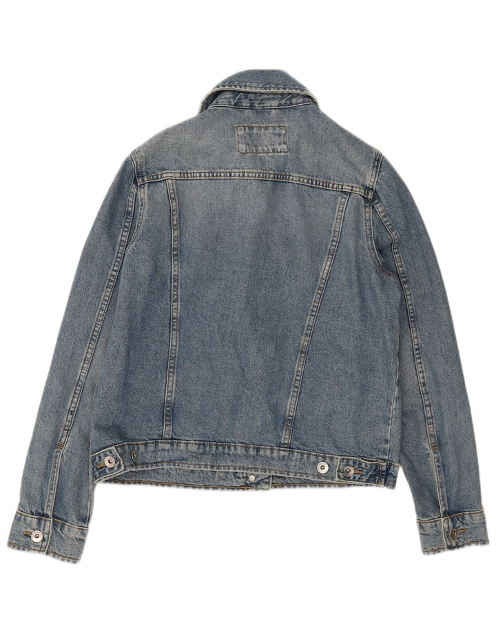 Marks & Spencer Dame denimjakke UK 10 Small Blue Cotton