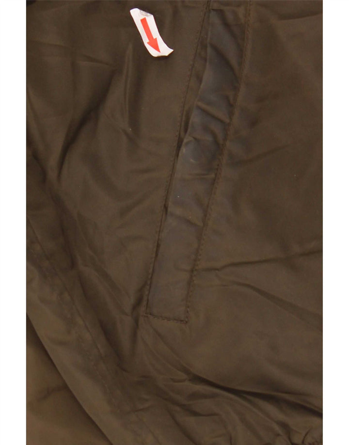 Zara Herre Bomber Jacket UK 40 Large Khaki Colourblock Polyester