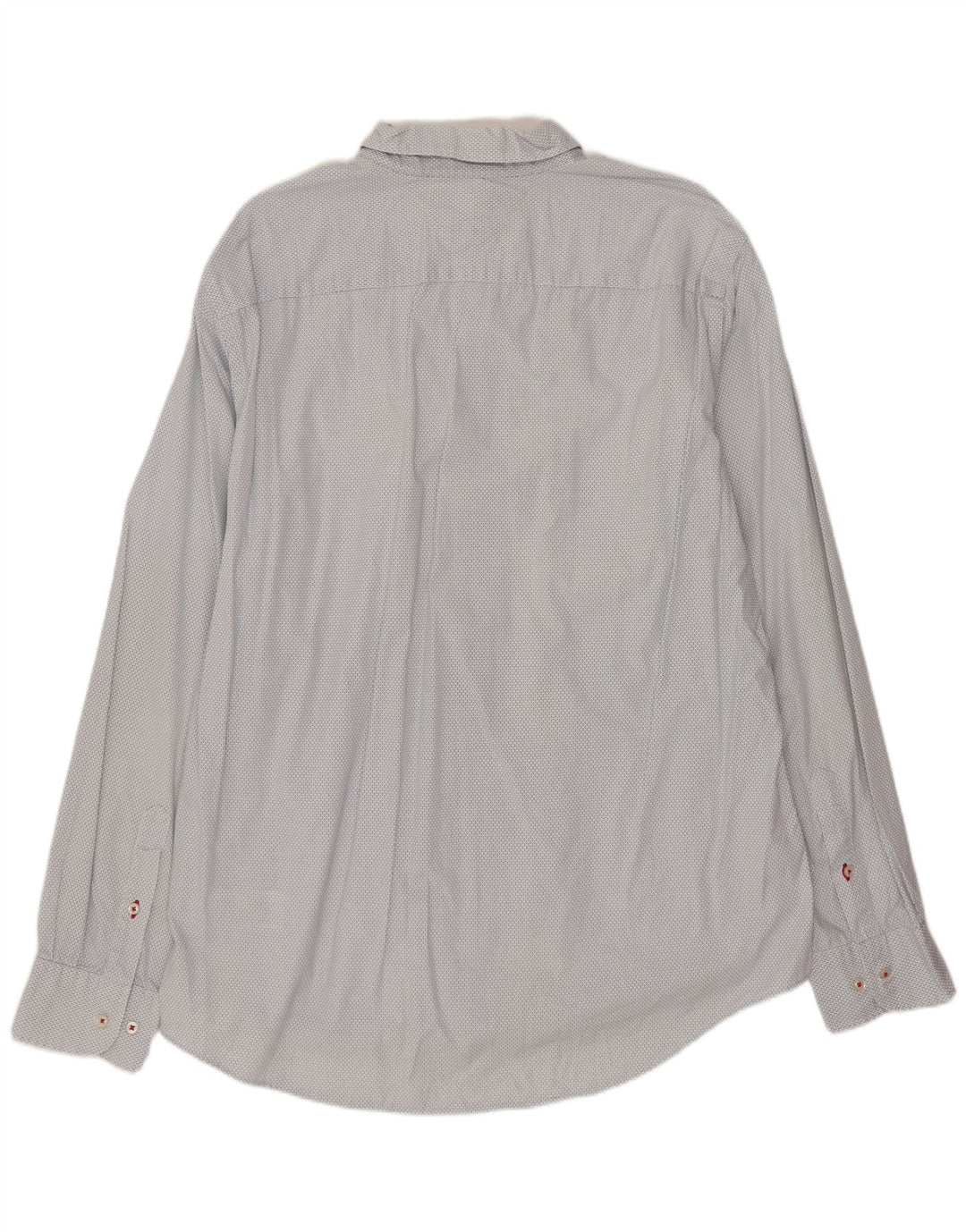 TOMMY HILFIGER Herre Regular Fit skjorte XL Hvid geometrisk bomuld