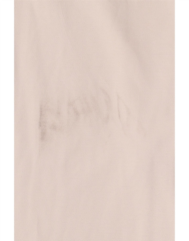 Kappa Langærmet poloshirt til mænd Medium hvid bomuld