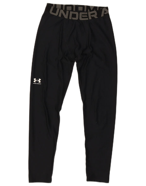Under Armour Boys Heat Gear Grafiske Leggings 11-12 år Large Sort