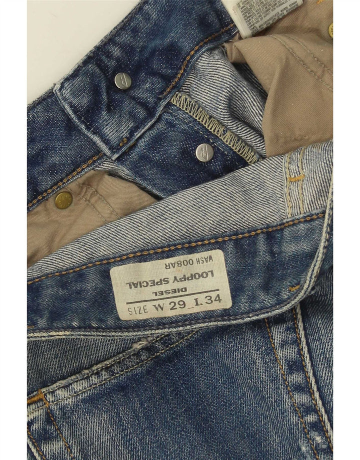 Diesel Dame Loopy Distressed Slim Jeans W29 L34 Blå