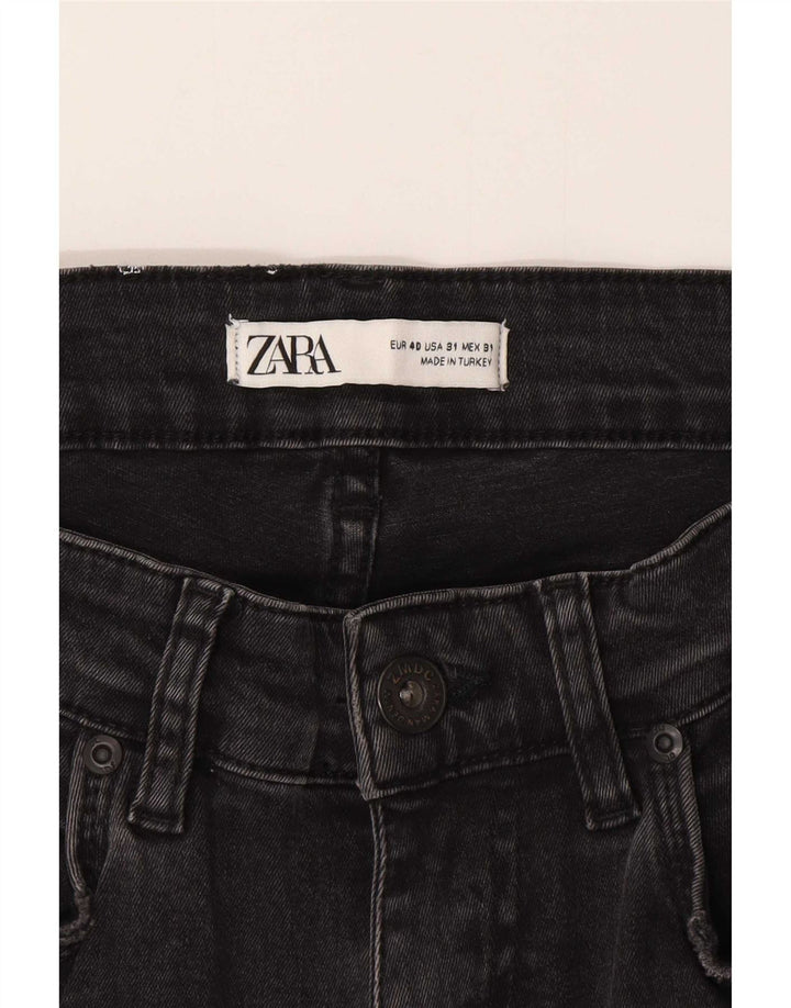 Zara Herre Distressed Skinny Jeans EU 40 Medium W31 L29 Grå Bomuld