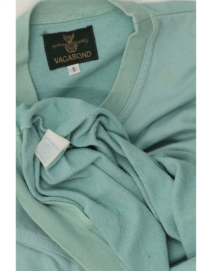 Vagabond Womens Grafisk Oversized Sweatshirt Jumper UK 10 Small Turkis