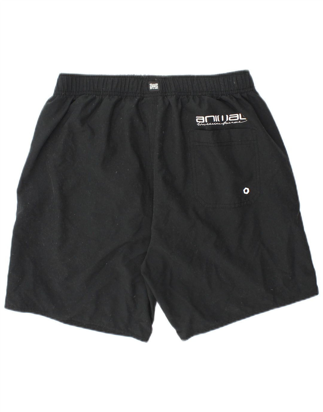 ANIMAL Herre grafiske badeshorts Stor sort polyester