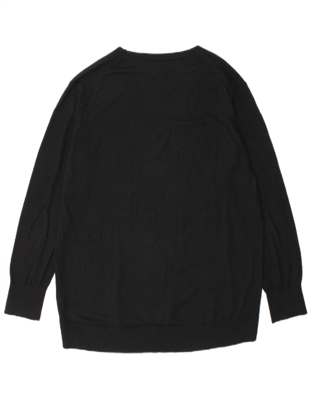 Massimo Dutti Herre V-hals sweater lille sort