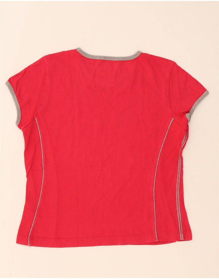 Champion Womens Heritage Classics Grafisk T-Shirt Top UK 12 Medium Red
