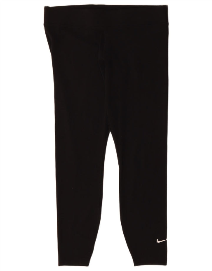 Nike Dame Leggings UK 14 Large Black Bomuld