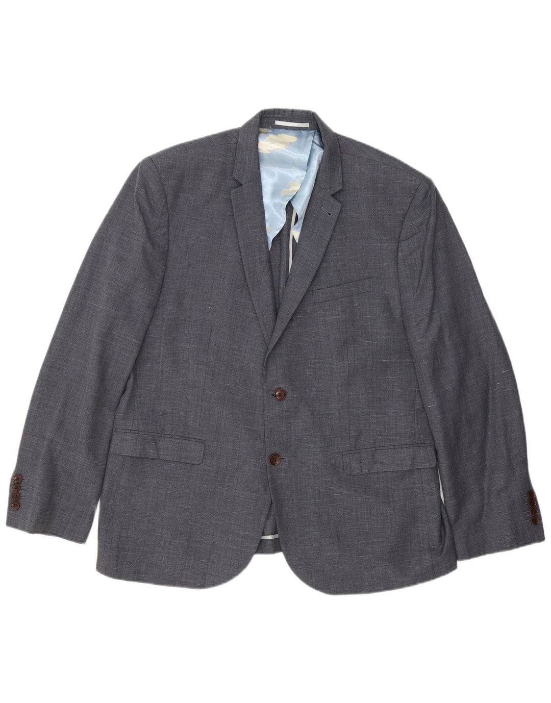 Joules Herre 2-knaps Slim Fit Blazer Jacket UK 48 4XL Grå Flecked Uld
