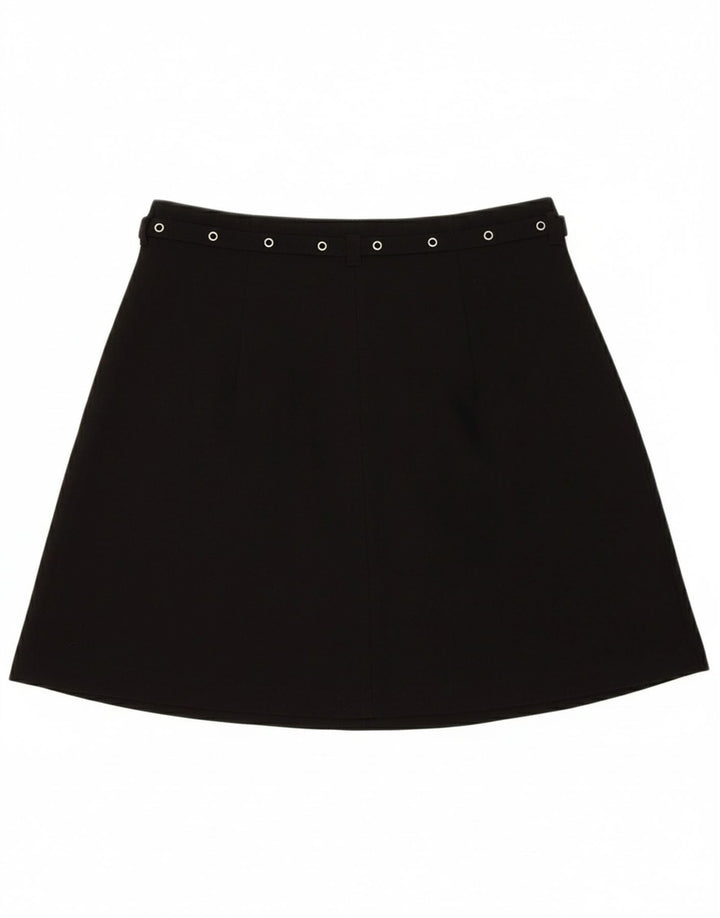 VINTAGE Womens Skort W25 XS Black Polyester