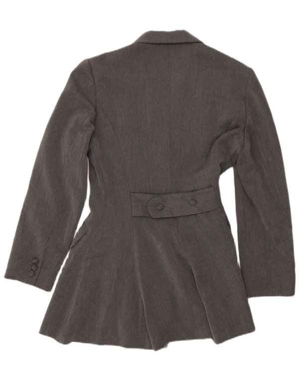 SPORTSTAFF Dame Longline 4-knaps blazerjakke IT 44 Mellemgrå