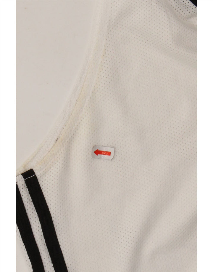 ADIDAS Womens Crop Vest Top UK 16 Large White Polyester