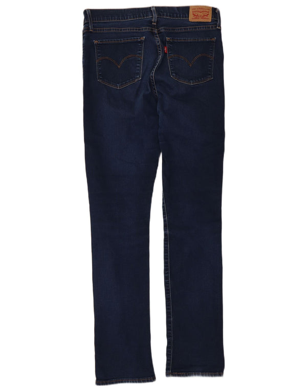 Levi's Dame 314 Shaping Straight Jeans W31 L32 Blå Bomuld