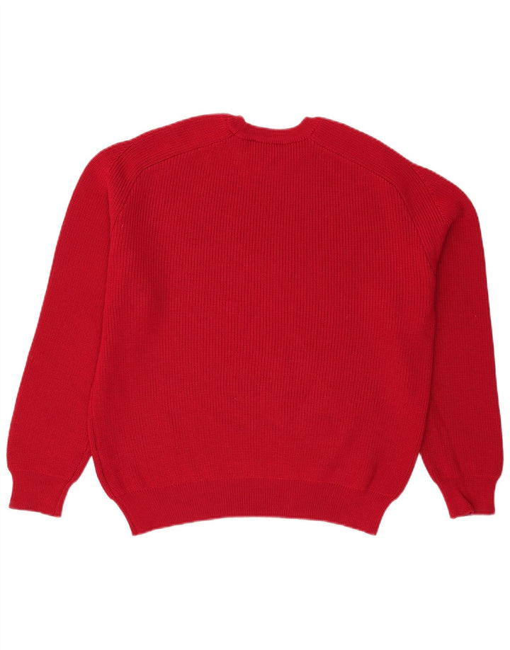 TCM Herre Crew Neck Jumper Sweater Large Rød Uld