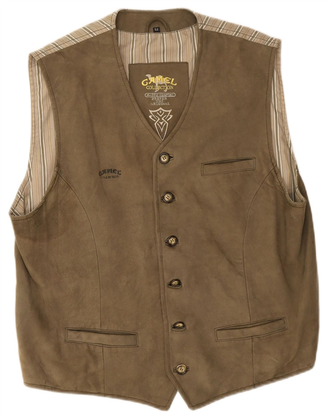Camel Active Herre ruskindsvest IT 52 Stor Brun
