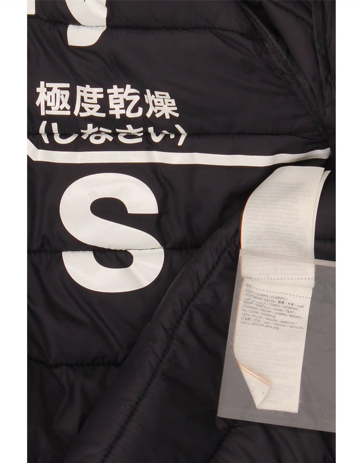 Superdry Polstret herrejakke UK 36 Lille marineblå nylon