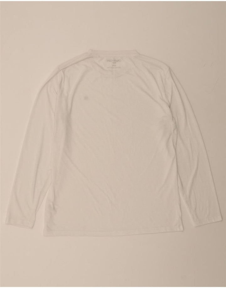 CALVIN KLEIN Mens Golf Top Long Sleeve XL White Polyester Vintage Calvin Klein and Second-Hand Calvin Klein from Messina Hembry 