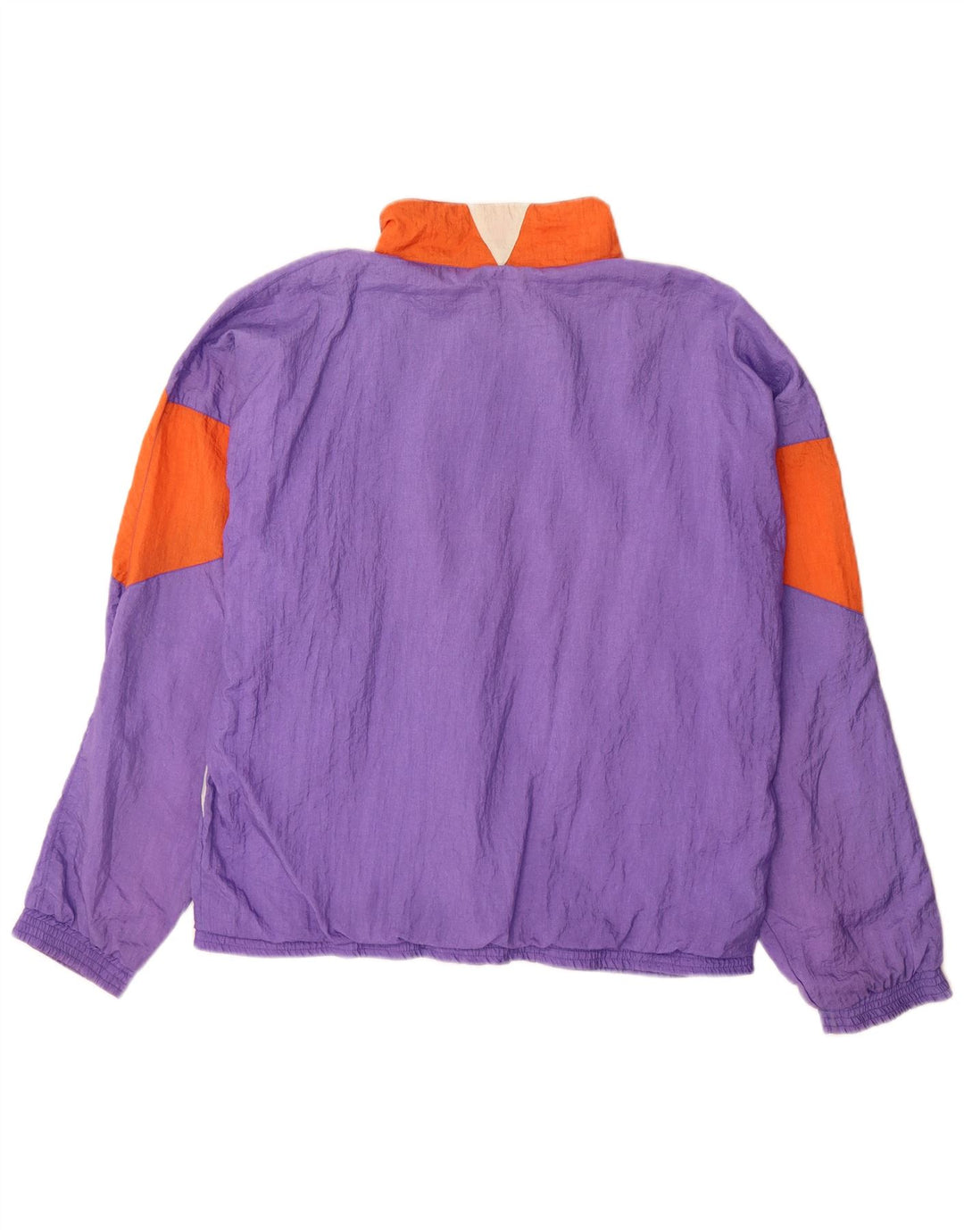 Frank Shorter Herre træningsdragt Topjakke Stor Lilla Colourblock Nylon