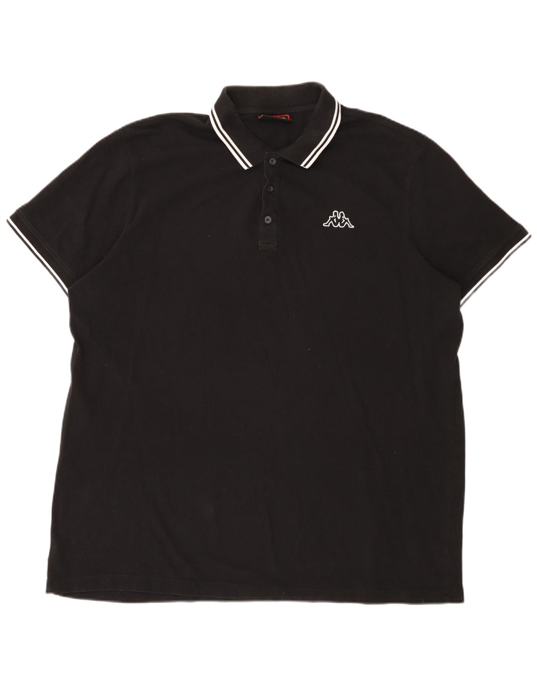 Kappa herre poloshirt 3XL sort bomuld