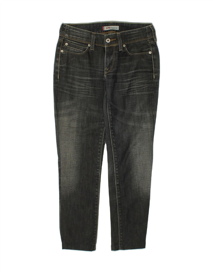 LEVI'S Womens 570 Tapered Jeans W29 L27 Grey Cotton Vintage Levi's and Second-Hand Levi's from Messina Hembry 