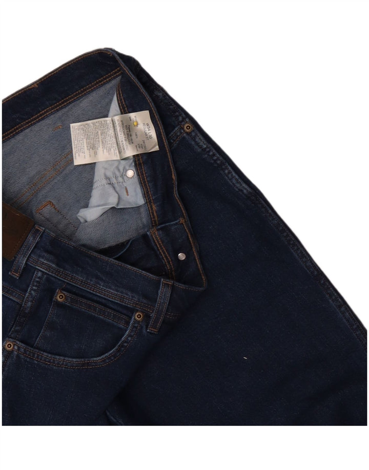 Wrangler Herre Regular Fit Straight Jeans W34 L30 Blå Bomuld