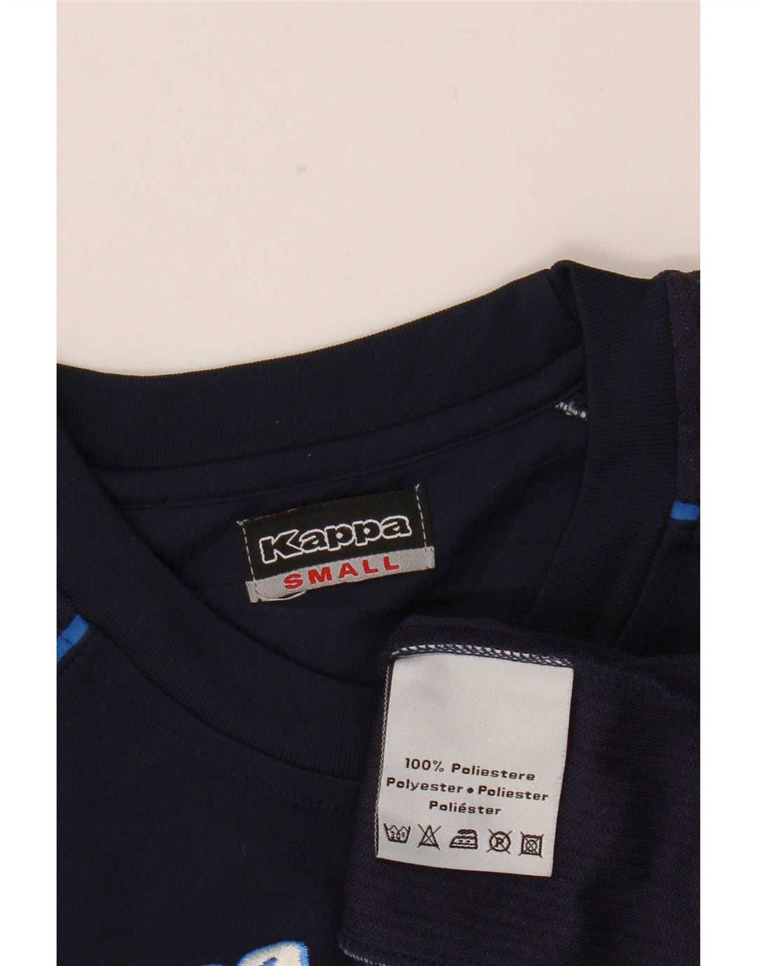 Kappa Herre grafisk T-shirt Top Lille marineblå polyester