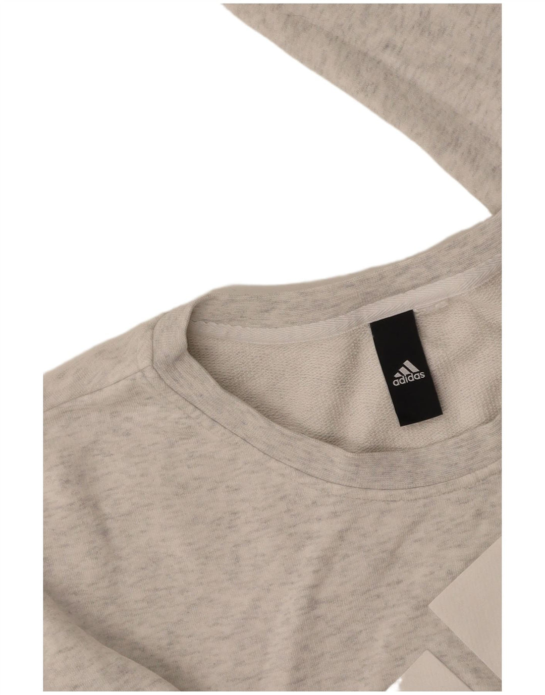 ADIDAS Graphic Sweatshirt Jumper UK 16 Large Grey