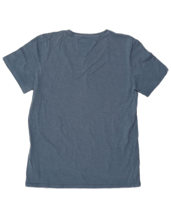 TOMMY HILFIGER Grafisk T-shirt drenge top 15-16 år blå bomuld