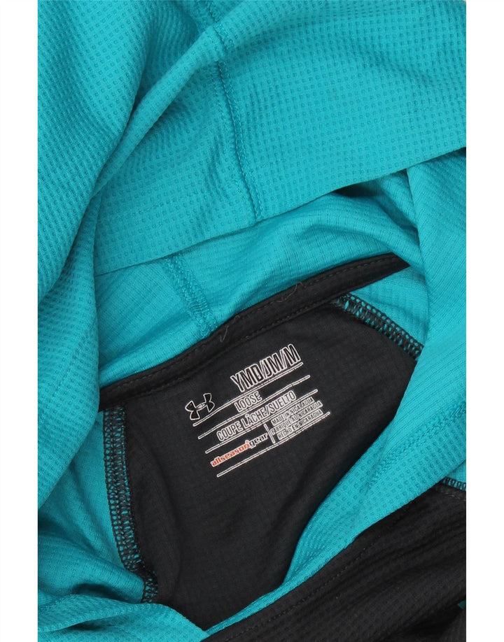 UNDER ARMOUR Drenge Grafisk Top Langærmet 9-10 År Medium Sort