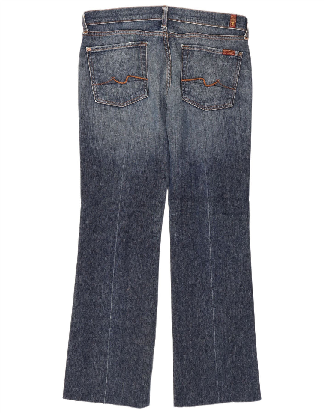 7 For All Mankind Dame Bootcut Jeans W31 L30 Blå Bomuld