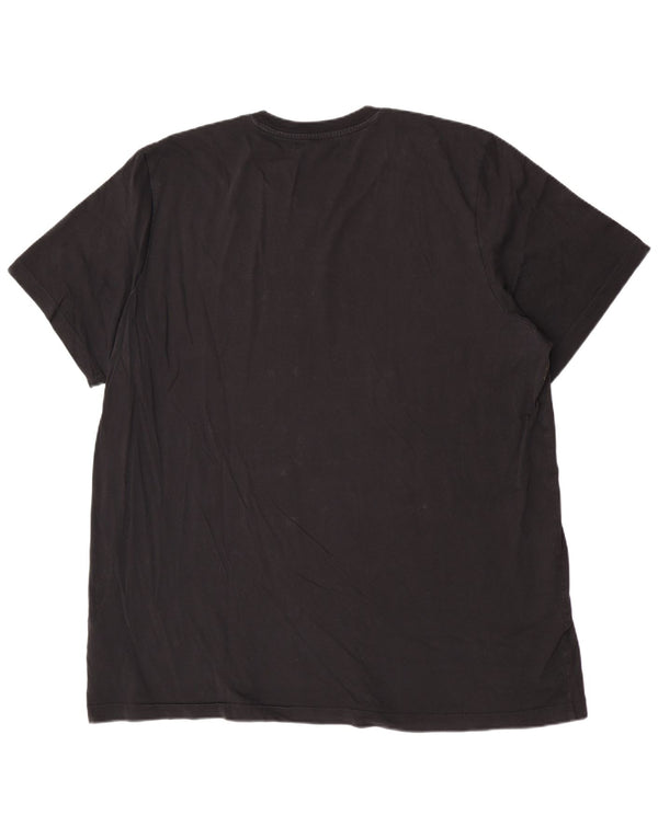 Adidas Herre Regular Graphic T-Shirt Top 2XL Sort Bomuld
