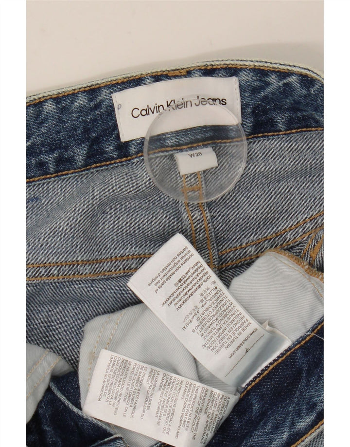 CALVIN KLEIN Kvinder Distressed Slim Jeans W28 L28 Blå Bomuld