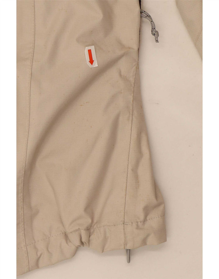 The North Face Dame Hætte Oversized regnjakke UK 10 Small Beige Nylon