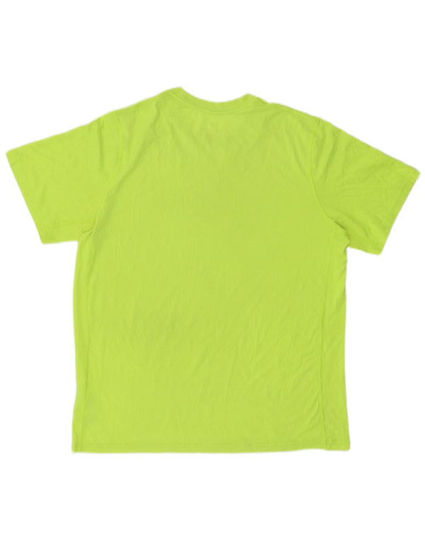 NIKE Mens Dri Fit T-Shirt Top Large Green Polyester