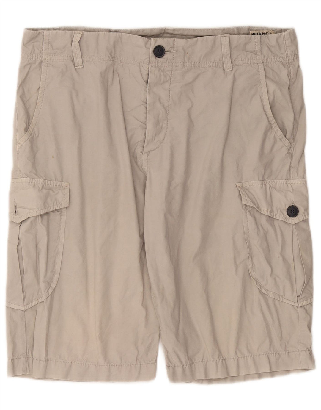 MELTIN' POT Herre Cargo Shorts W33 Medium Beige