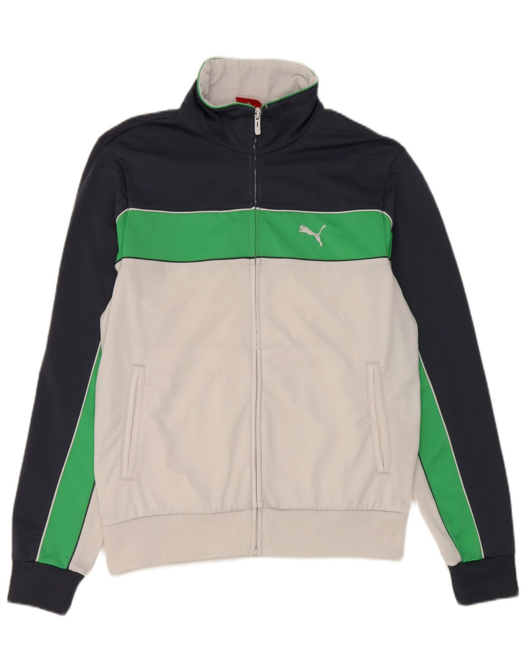 Puma Træningsdragt til mænd Topjakke Medium White Colourblock Polyester