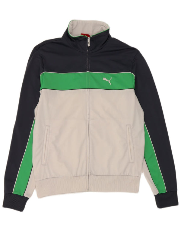 Puma Træningsdragt til mænd Topjakke Medium White Colourblock Polyester