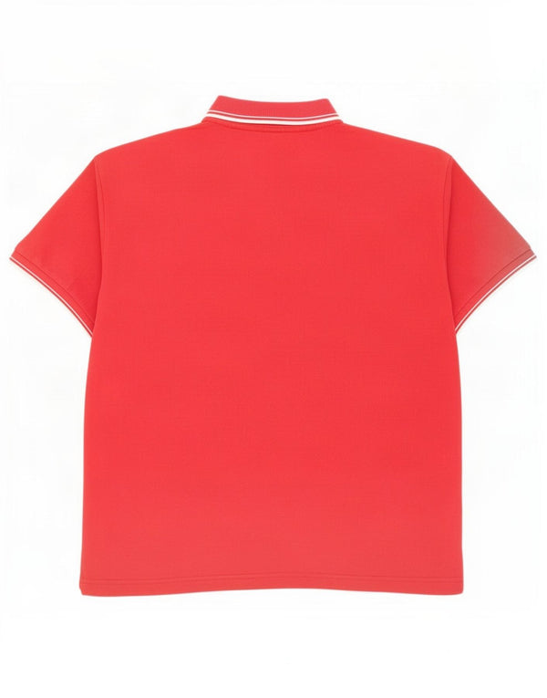 Kappa herre poloshirt 2XL rødstribet bomuld