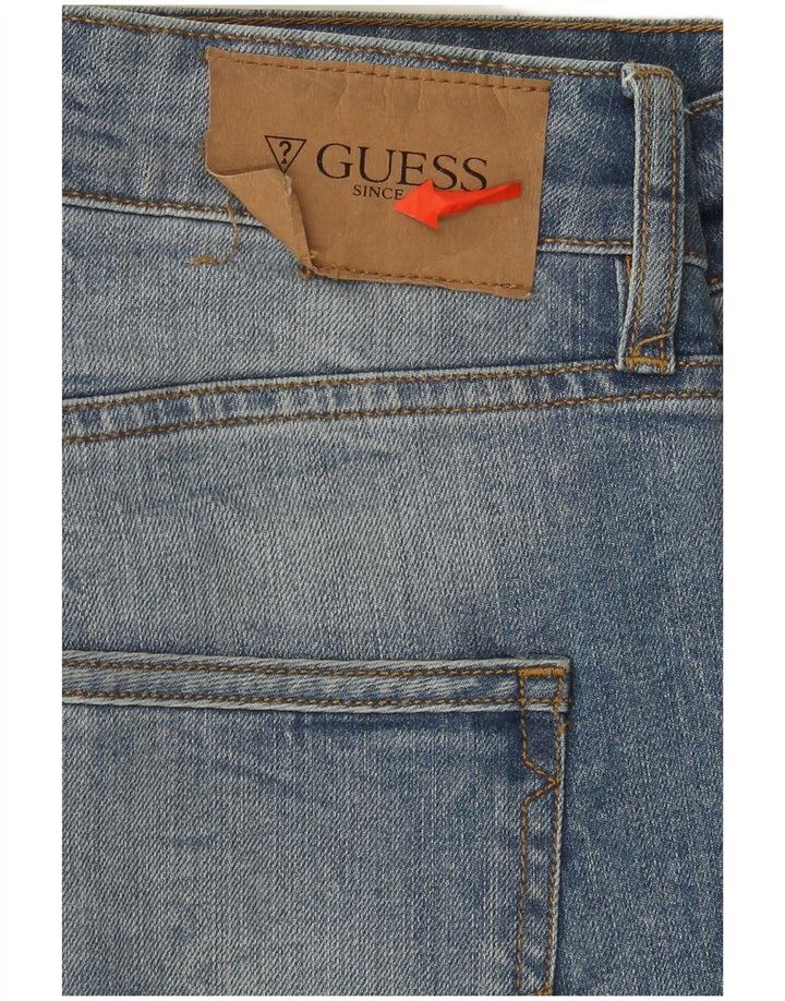 Guess Herre Distressed Slim Jeans W33 L32 Blå Bomuld