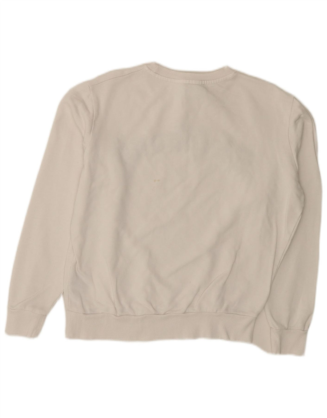 RICHMOND Dame Oversized Grafisk Sweatshirt Jumper UK 10 Small White