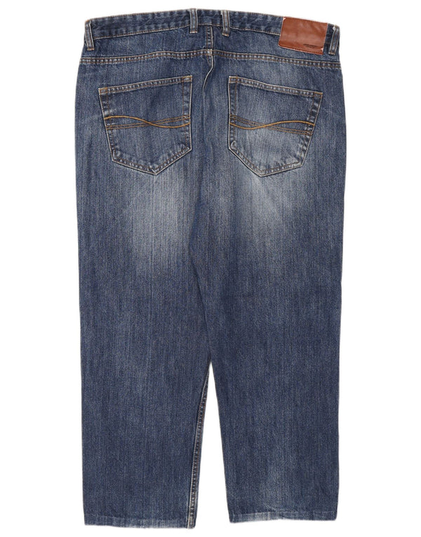 James Pringle Mens Cropped Jeans W36 L25 Blue Cotton