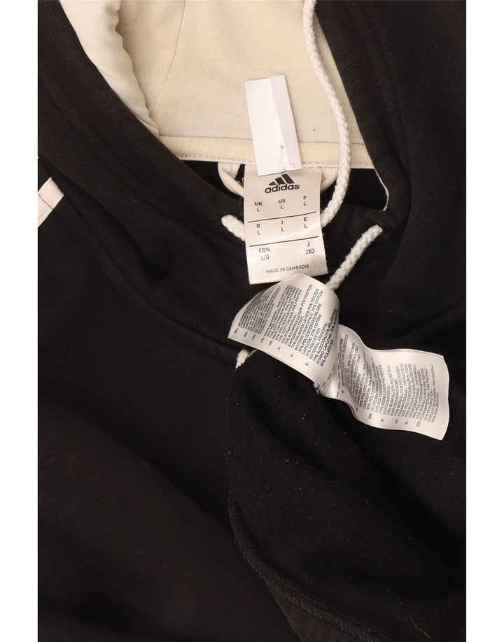 Nike Herre grafisk hættetrøje med lynlås, stor sort polyester