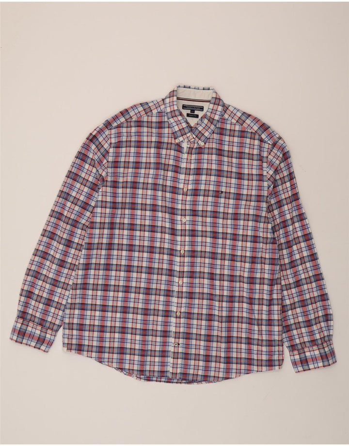 Tommy Hilfiger Herre Regular Fit skjorte 2XL flerfarvet ternet bomuld