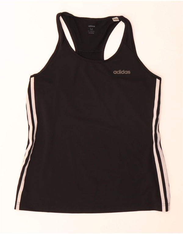 Adidas Dame Climalite Vest Top UK 14 Medium Sort Polyester