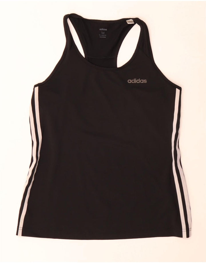 Adidas Dame Climalite Vest Top UK 14 Medium Sort Polyester