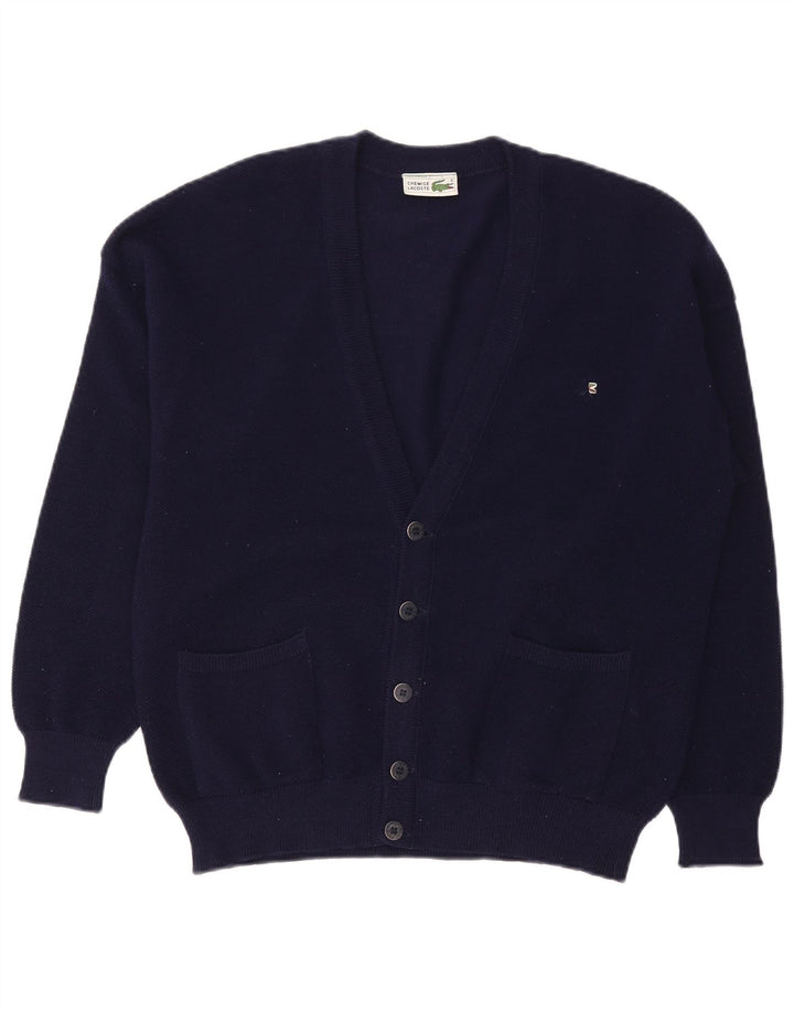 Lacoste Herre cardigantrøje str. 6 XL Marineblå Uld