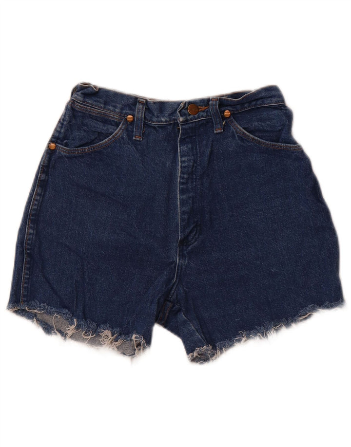 Wrangler højtaljede denimshorts til kvinder W22 2XS Blå