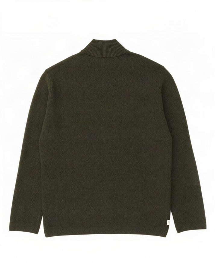 Marks & Spencer Herre Cardigan Sweater 2XL Khaki Polyester