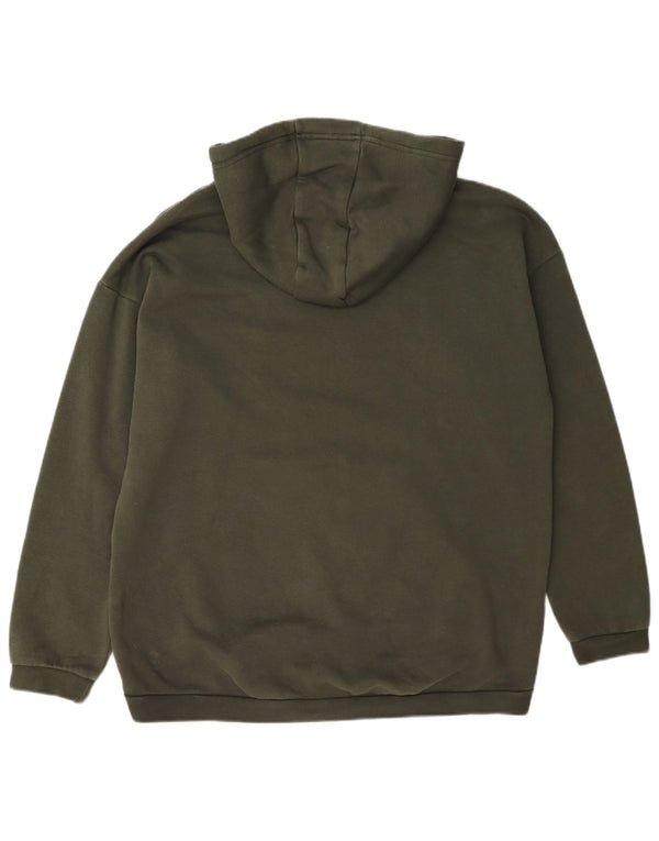 Adidas grafisk oversized hættetrøje til damer UK 12/14 Medium Green Bomuld
