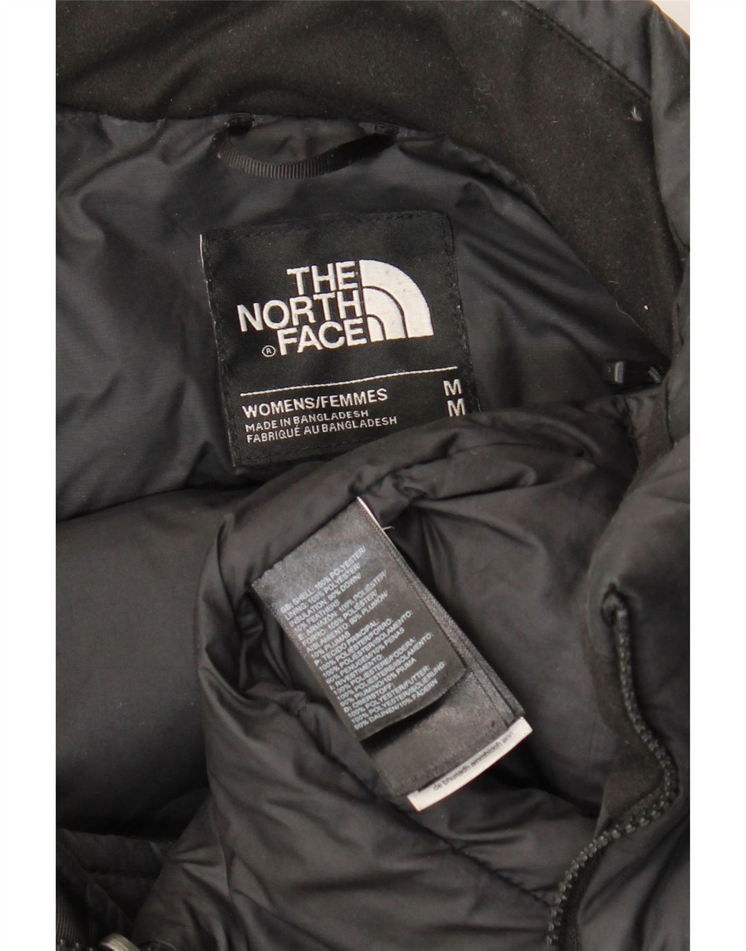 The North Face Dame Polstret Jakke UK 14 Medium Sort Polyester